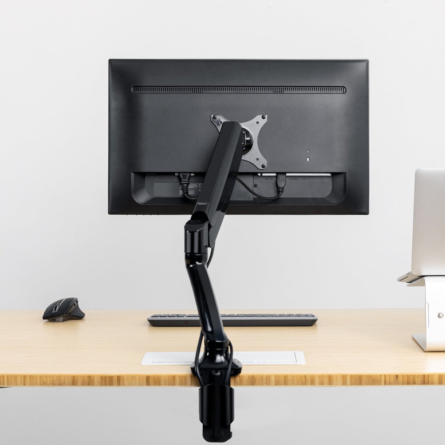 Single Gas Spring Monitor Stand - Black