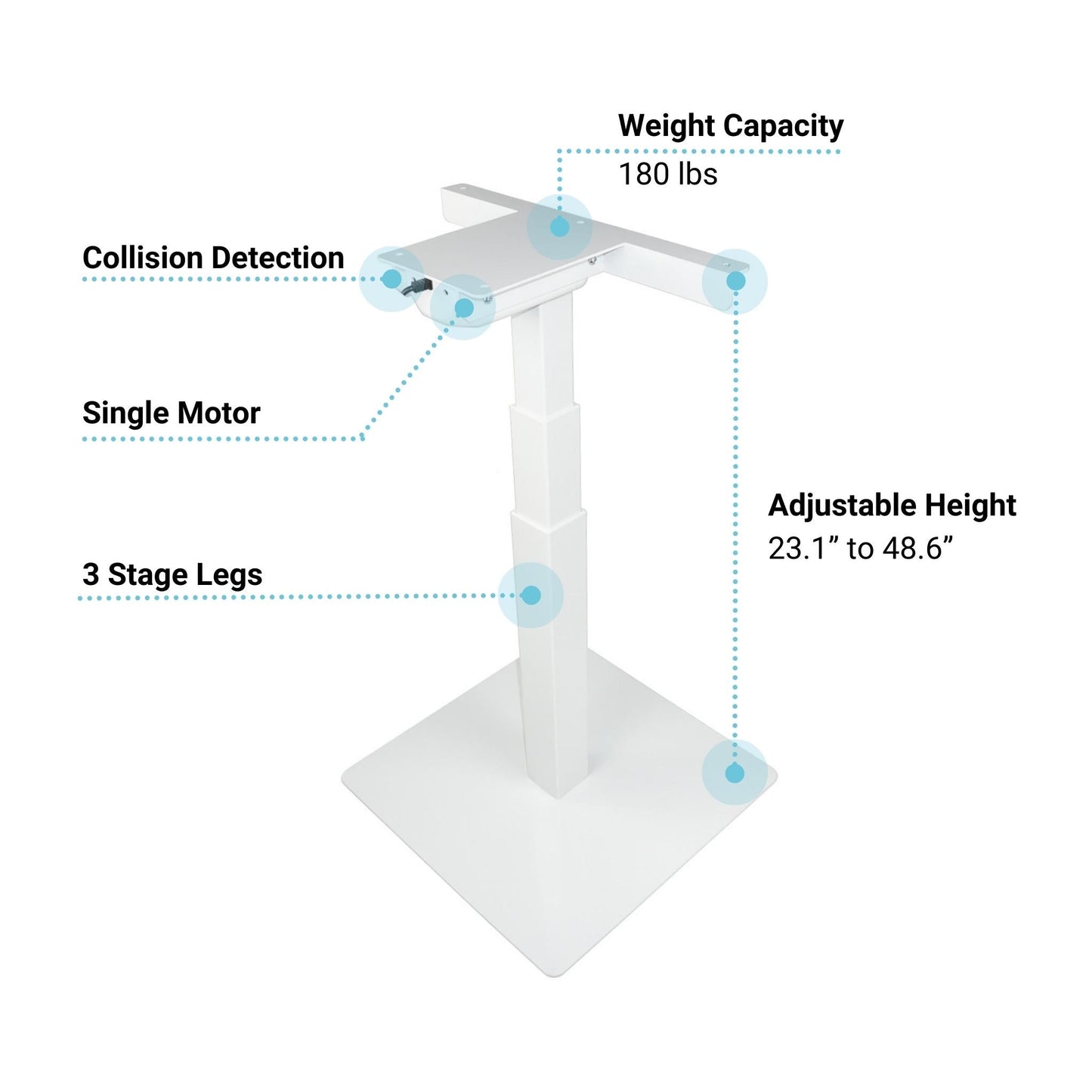 Desk Frame Table Lift Frame Infographics