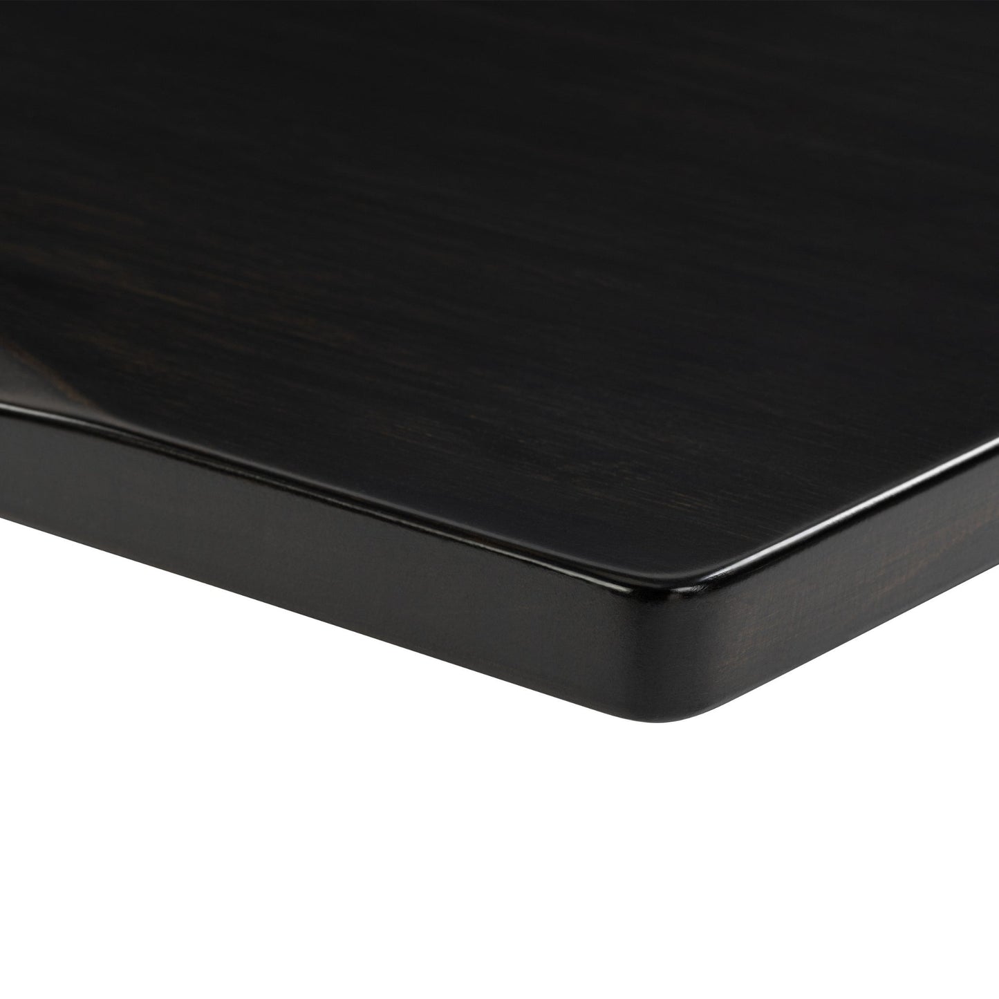 Black Bamboo Rounded Tabletop