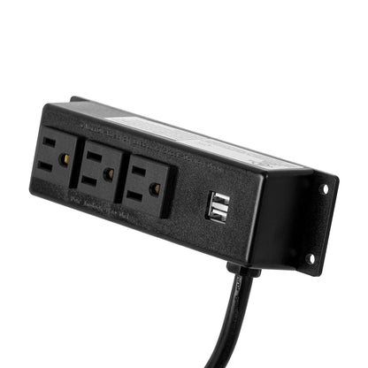 Under Desk Power Strip with USB Ports