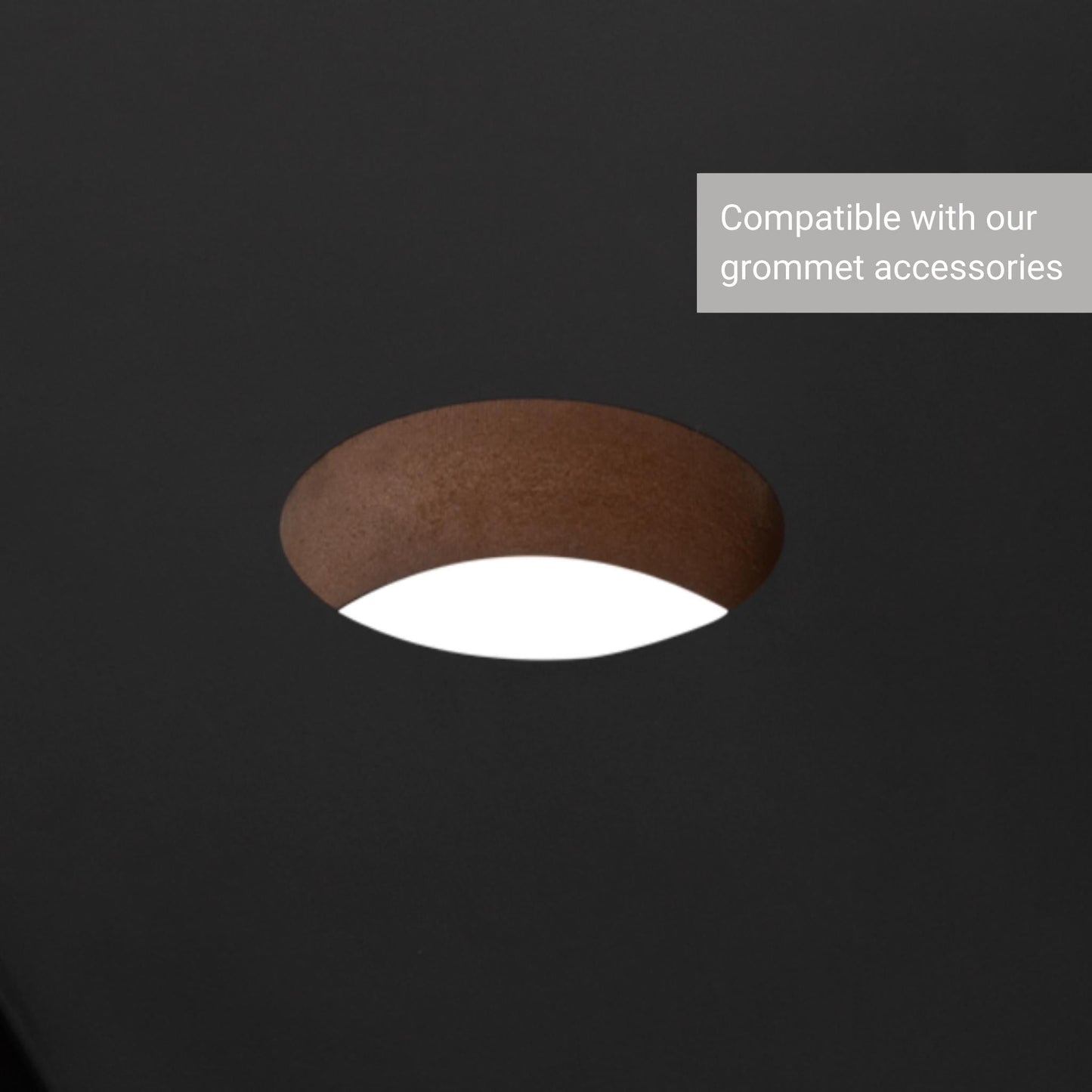 Pure Black Tabletop grommet