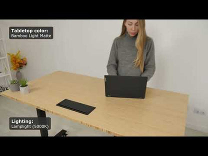 Bamboo light matte tabletop